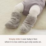 Konny Baby Fluffy Cozy Fleece Winter Booties for Infant (Beige) - Image 3